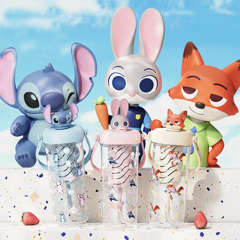 X&W Zootopia 밀짚 물병 여름용 차가운 음료  - Xin Sports Equipment 리뷰 및 가격